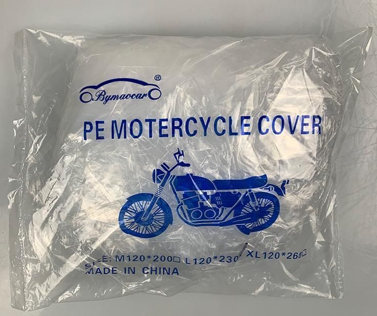 Waterproof PE Motorcycle Cover - Fit Bicycle Motor Bike Durable