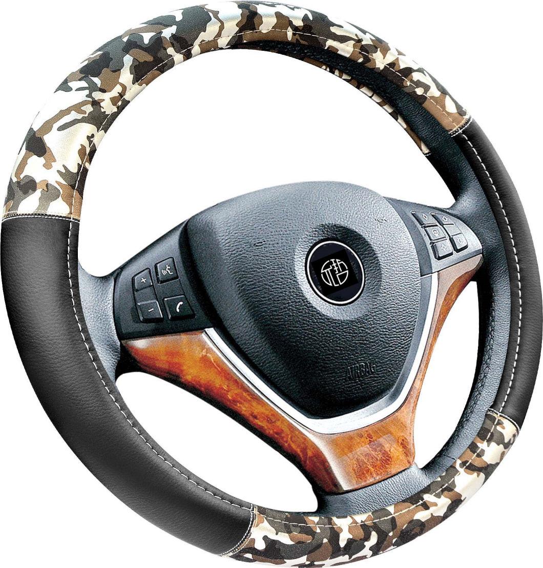 Army Green Camouflage Prints Car Steering Wheel Cover Interior Accessories