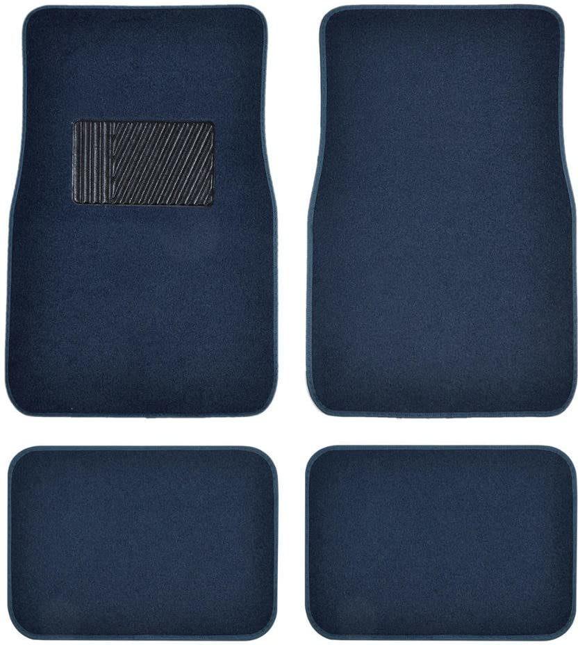 Auto Accessory Universal Fit Carpet Floor Mats Blue