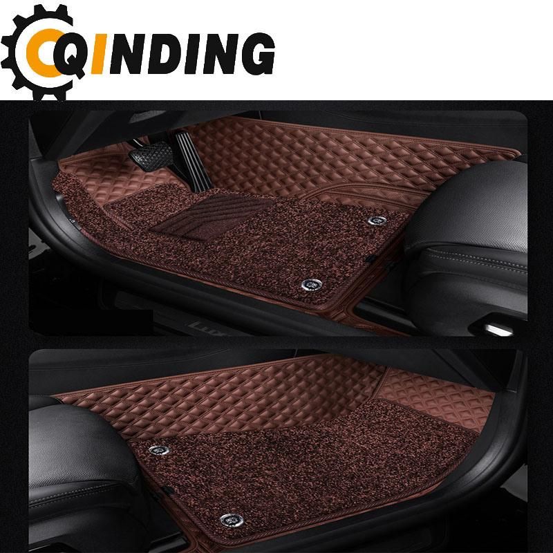 Waterproof Wear Leather Anti Slip 5D Red Car Floor Mat