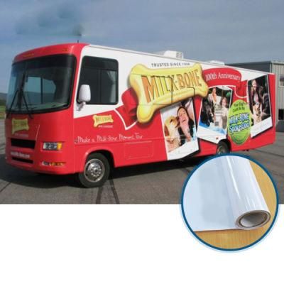 Wrapmaster White Glue Printer Vinyl Long-Term Removable Self Adhesive Vehicle Signage Wraps