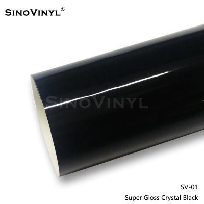 SINOVINYL Hot Selling PVC Material Wholesale Price Super Gloss Crystal Tender Green Car Sticker Custom Vehicle Car Wrap Vinyl