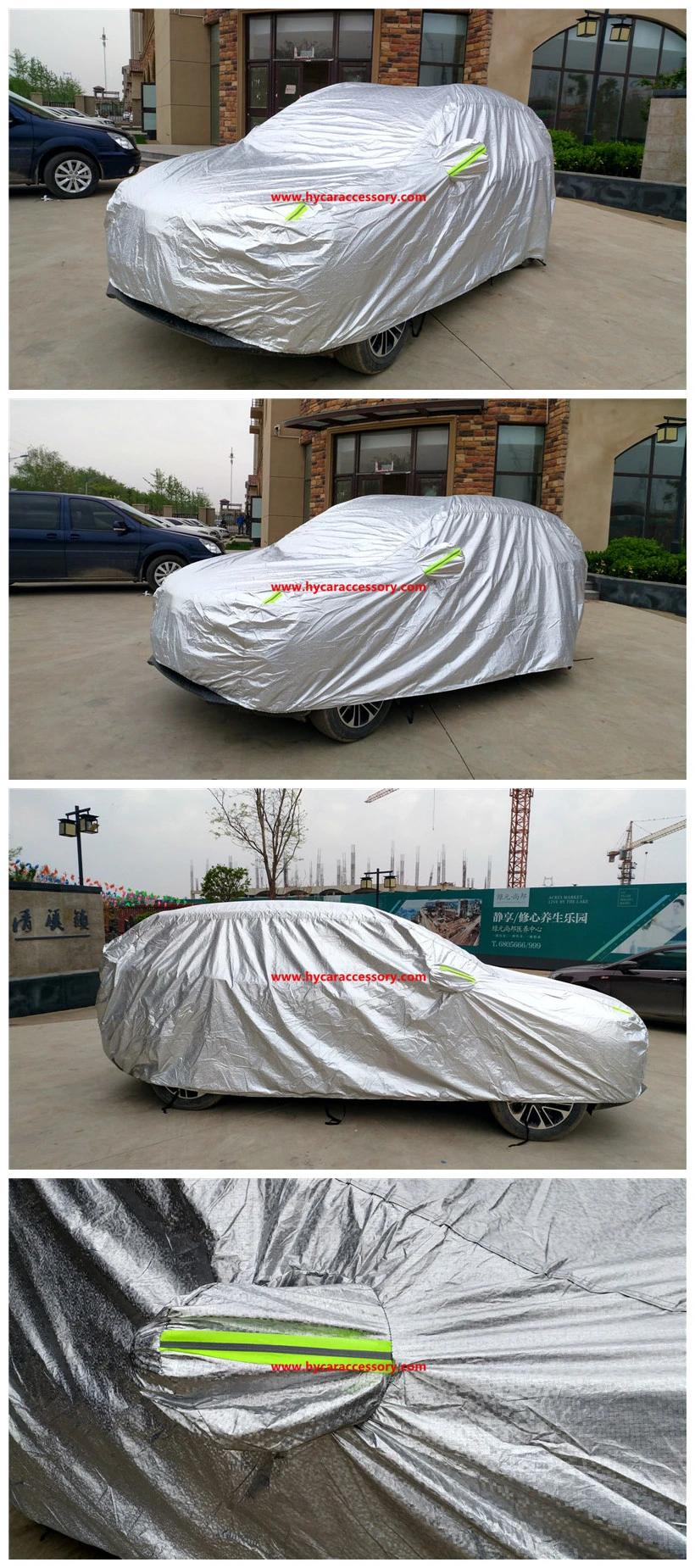 Car Accessories Car Decoration Silver Waterproof Sunproof Auto Body Cover SUV Sedan Full Car Cover