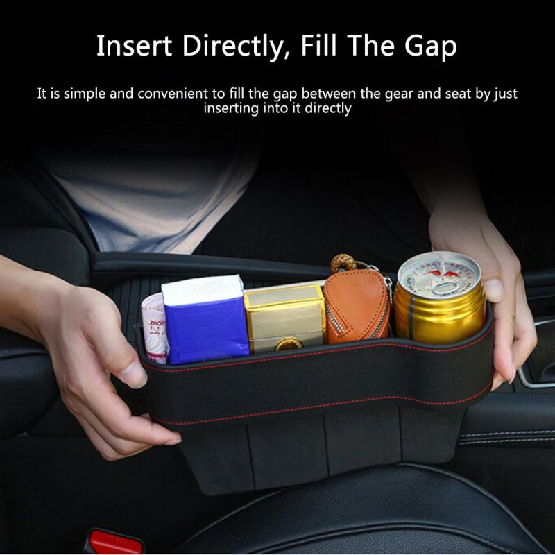 Auto Seat Gap Organizer Storage Box Car Console Side Pocket