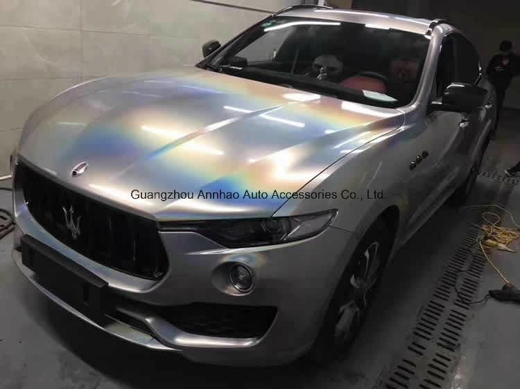 Sliver Prisma Holagraphic Chameleon Car Color Changing Wrap Vinyl Film