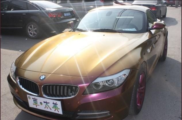 1.52*28m Auto Foil Chameleon Car Wrap Vinyl with Air Release