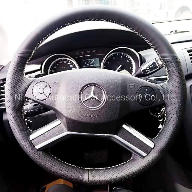 Hot Fashion Genuine Leather Sewing Steering Wheel Cover