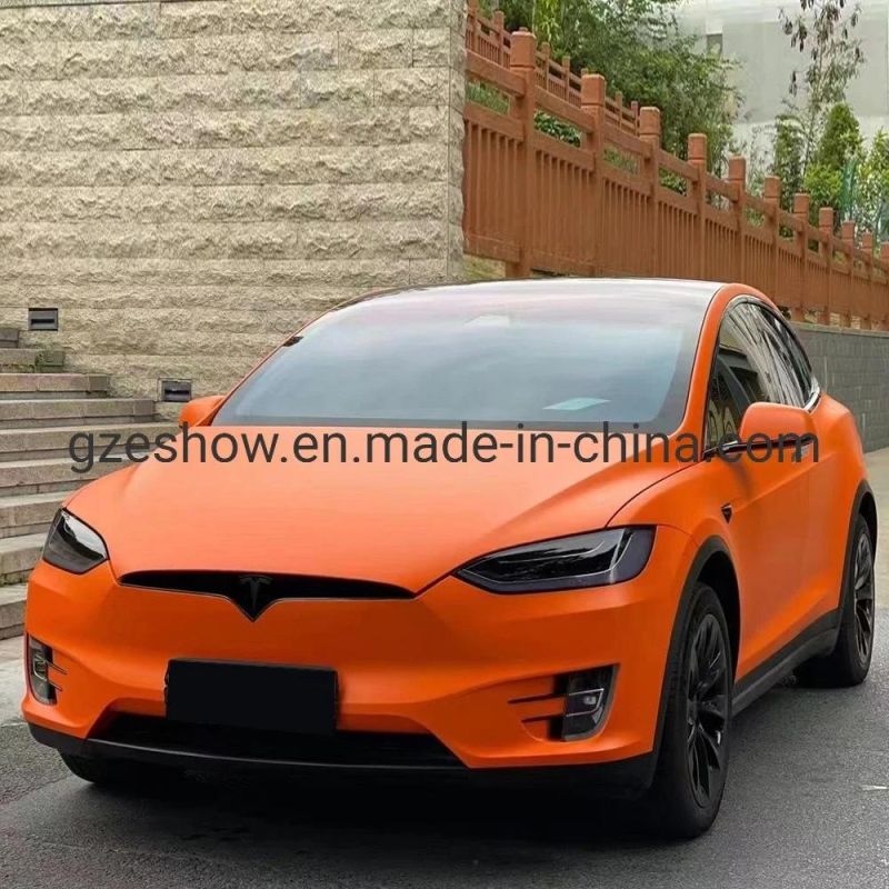 Air Bubble Free Matte Orange Car Wrap Film for Car