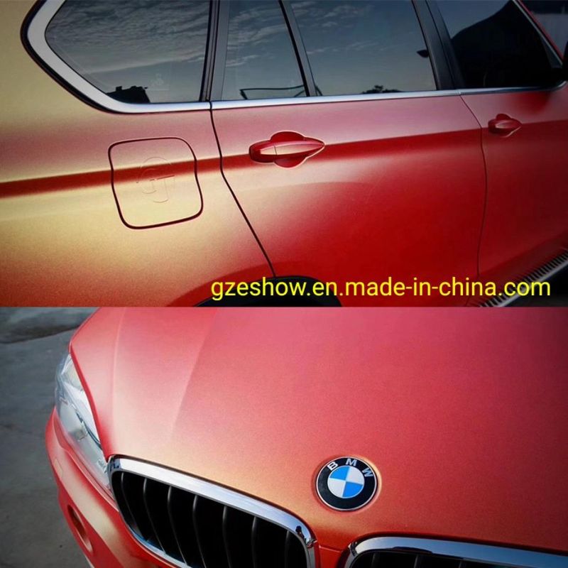 Matte Gold Charm Orange Color Vinyl Car Wrap