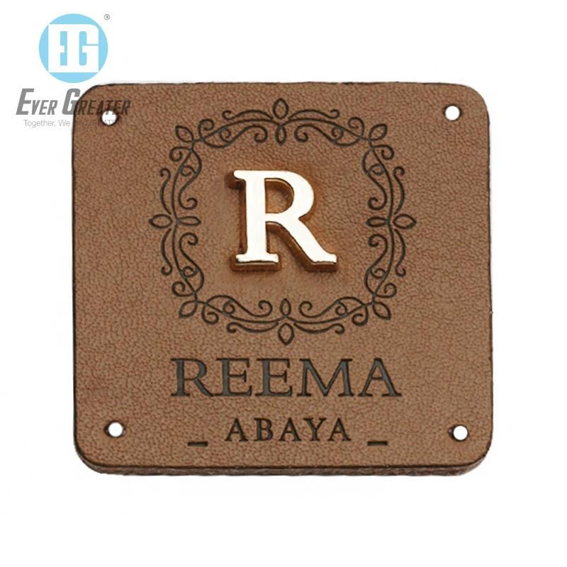 Customized Metal PU Leather Label