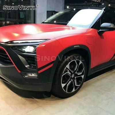 SINOVINYL Vinyl Supplier PVC Material Full Body Sticker Chrome Ceramics Blue Car Wrap Film Vehicle Wrapping