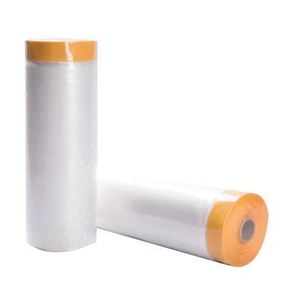 Plastic Roll of Pre-Taped Masking Film with Masking Tape