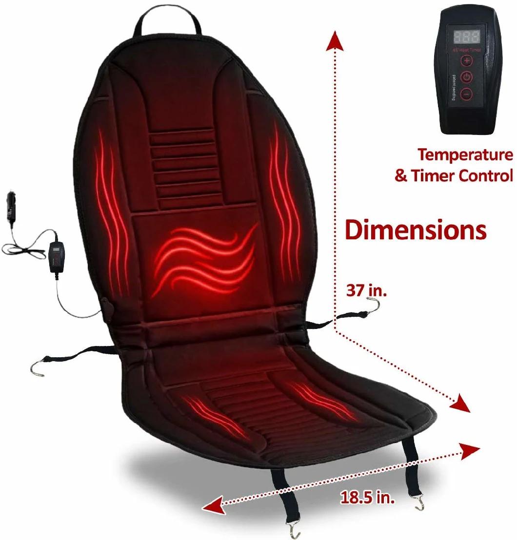 12V Car Heated Seat Cover Cushion for Cool Weather