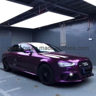 1.52*18m Midnight Purple Glossy Metallic Full Body Car Vinyl Wrap