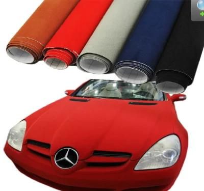 1.35*15m Size Car Body Car Interior Used Decal Velvet Car Wrap Vinyl