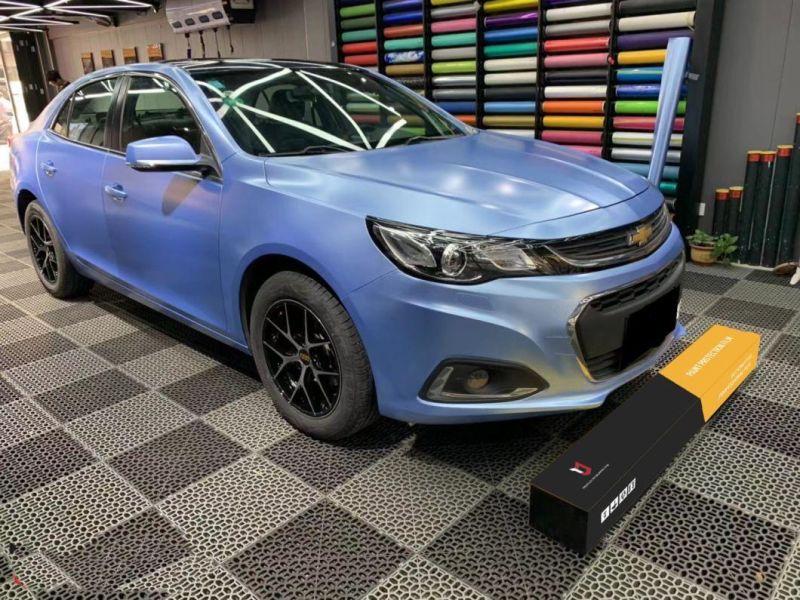 Highest Quality Pearl Metallic Mist Blue Vinyl Wrap Car Film