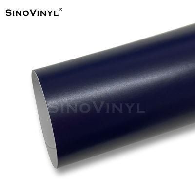 SINOVINYL Wholesale Price Super Matte Satin Surface Car Wrap Vinyl Super Stretch Incredible Restorable Film Car Metallic Car Wrap