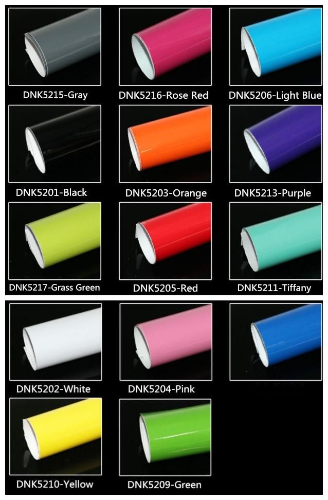 Color Changing Car Stickers Super Glossy Car Vinyl Wrap Film for Glossy Car Wrapping Film with Air Bubble Free Car Wrap Film Car Stickers 1.52*18m