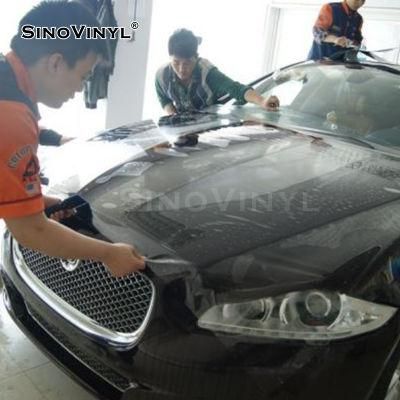 SINOVINYL 1.52X15M Best Quality Car Paint Protective Film Black Transparent Film Easy Install TPH