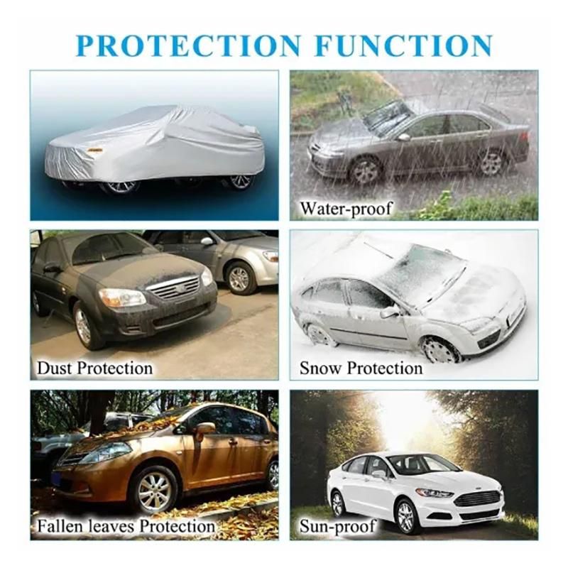 Universal Portable Rain Protection Anti-Scratch Sunshade Camouflage Auto Car Cover