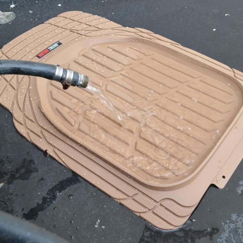 Contoured Gasket - Deep Disc Heavy Rubber Floor Mats for Automotive SUV Trucks and Vans - All-Weather Protection