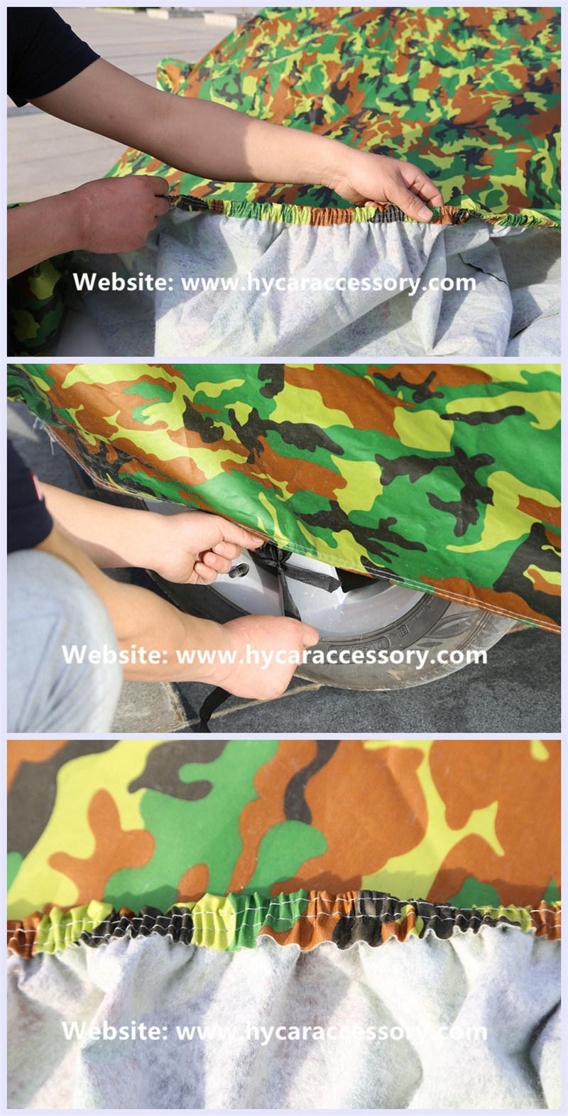 Hot Sale Manful Shrink Waterproof Sunshade Folding Camouflage Sedan Cover