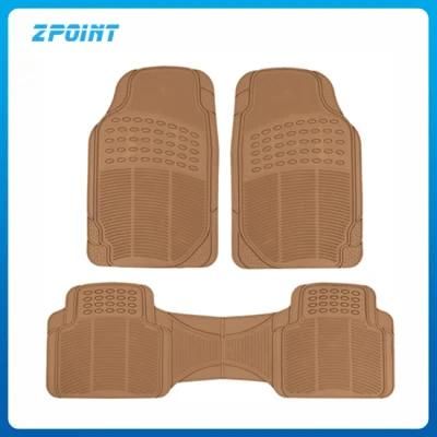 Car Accessory PVC Floor Mat 3PCS in Beige