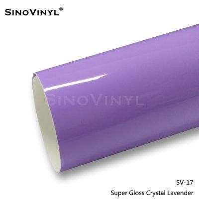 SINOVINYL Wholesale Hot Selling Super Gloss Crystal Car Body Wrapping Vinyl Film PVC Self Adhesive Vinyl Sticker