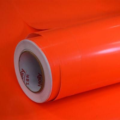 Wrapmaster White Glue Fluorescence G1001 Orange Cutting Vinyl Self Adhesive Printer Vinyl