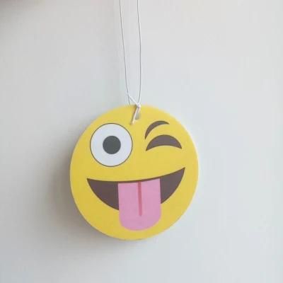 Wholesale Custom Scents Design Emoji Paper Car Air Freshener