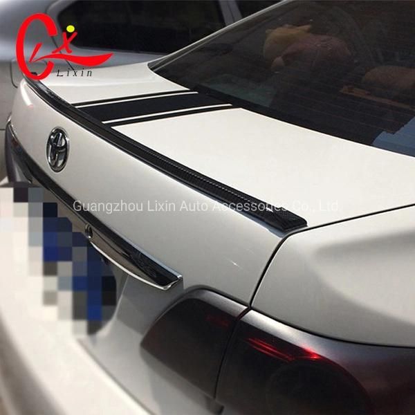 Car Body Carbon Fiber Tuning Wing Rear Rubber Spoiler Sticker