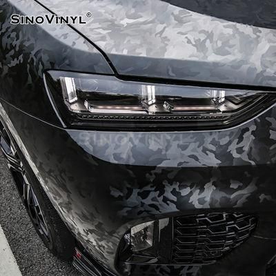 SINOVINYL 3D Ghost Carbon Fiber Vinyl Car Body Vinyl Wrap Sticker Auto Vinyl For Decoration