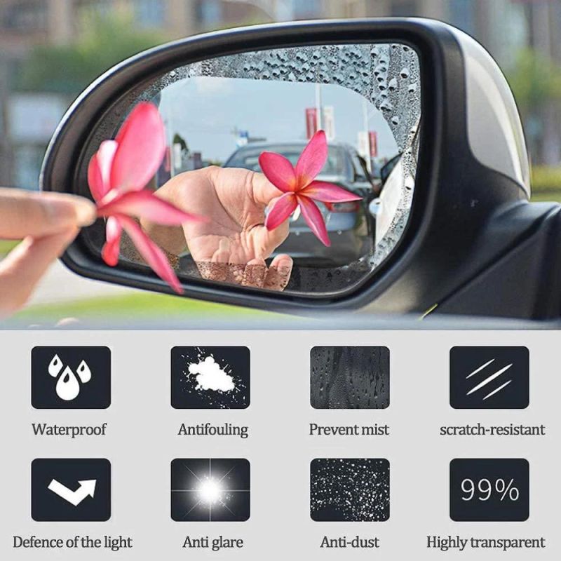 Anti Fog Film and Rainproof Film for Car Rearview Mirror Size 10*15cm