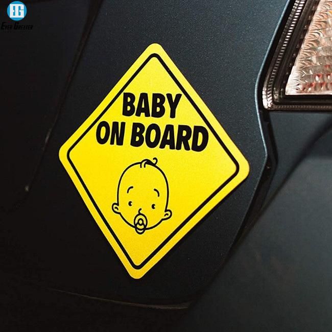 Self Adhesive Baby on Board Sticker Labels and Tags Custom Baby on Board Car Sticker