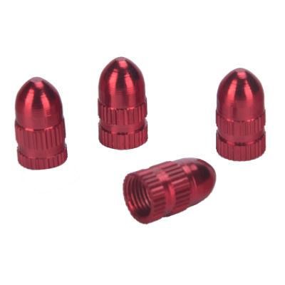 Custom Red Color Anti Dust Car Wheel Tire Valve Cap