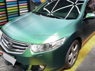 Self Adhesive Vinyl Matte Diamond Green Sticker Vinyl Body Decoration Car Film