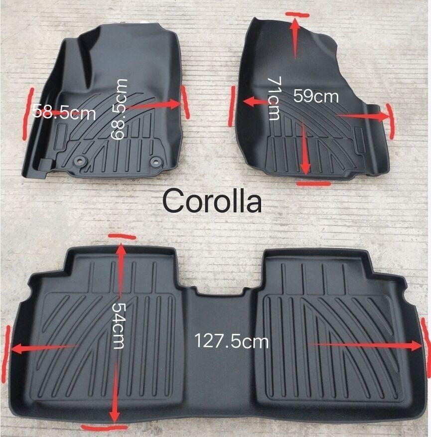 Sedan Accessories Floor Matting for Corolla 2016~2018