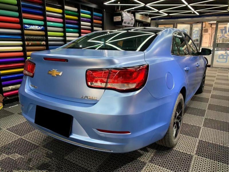 Highest Quality Pearl Metallic Mist Blue Vinyl Wrap Car Film