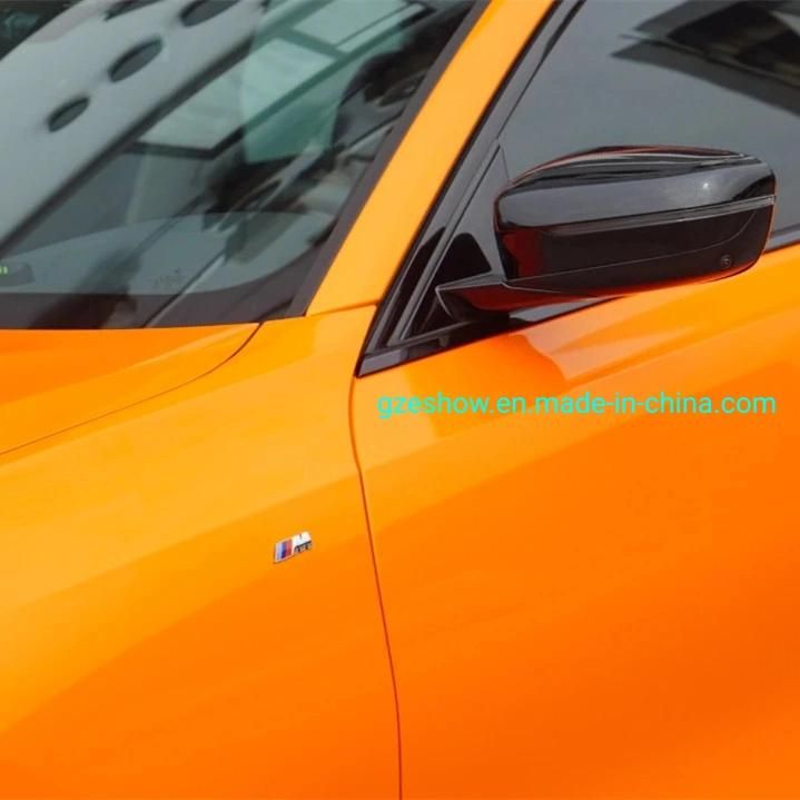 Wholesale Car Body Glossy Orange Car Wrap