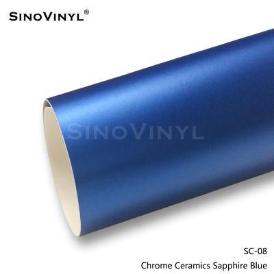 SINOVINYL Matte Car Wrap Chrome Ceramics Car Vinyl Wrap Film For Vehicle Removable Car Sticker