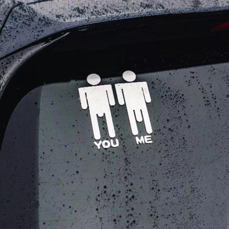 Customized Auto Parts Car Decoration Decal You and Me Stickers