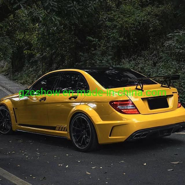 Glossy Yellow Vinyl Car Wrap Car Body Decoration Vinyl Film