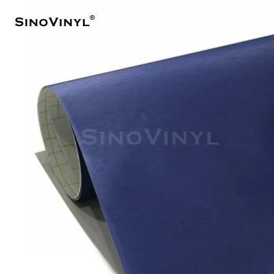 SINOVINYL Wholesale Price Matte Brushed Aluminum Color Changing Car Wrap Vinyl Sticker