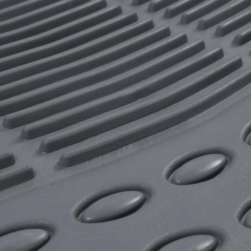 Auto Accessory Wholesale Rubber Floor Mat 4PCS in Gray