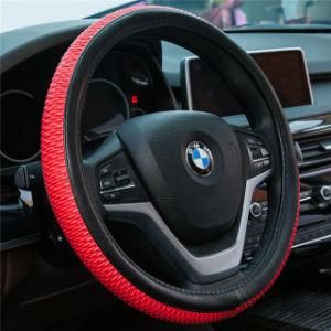 Red Universal 37cm-38cm Car-Styling Sport Auto Steering Wheel Covers Anti-Slip