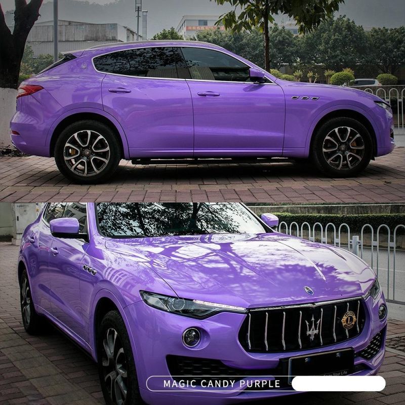 Wholesale Auto Vinyl Manufacturer Candy Purple Car Wrap Vinyl Sticker