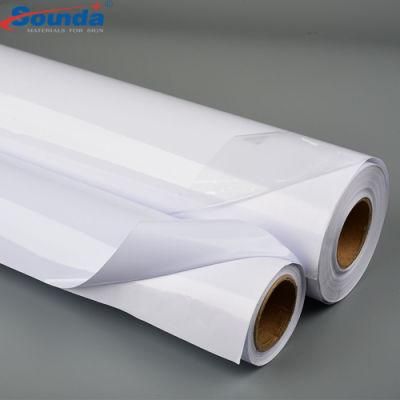 PVC Laminated Advertising Printing Material Premier White Glue Self Adhesive Vinyl for Car