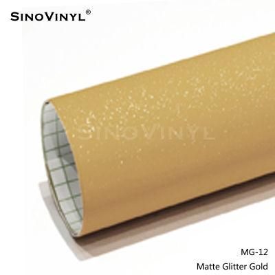 SINOVINYL High Quality Car Body Wholesale Self-adhesiveGlitter Tape Matt Glitter Vinyl