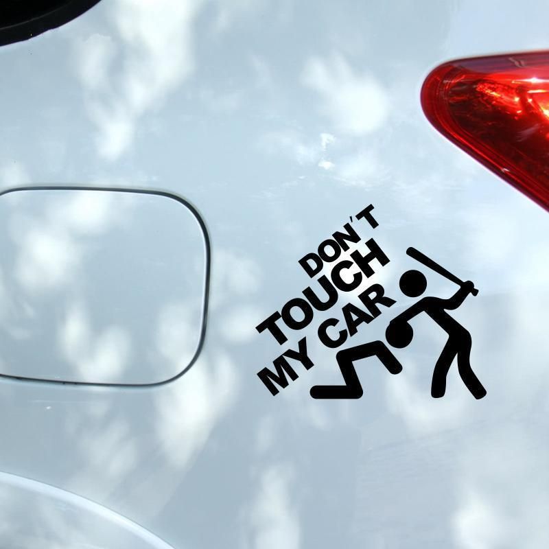 Car accessories sticker don′t touch my car funny car sticker