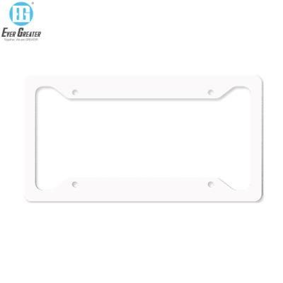 Imprinted Plastic Front License Plate Frame Chrome